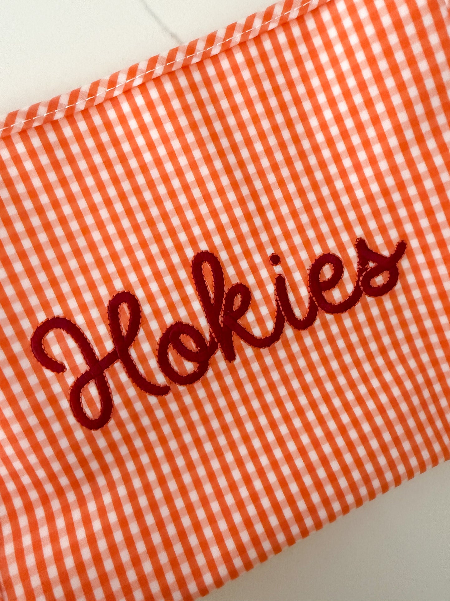 TRVL Large Roadie - Orange Gingham