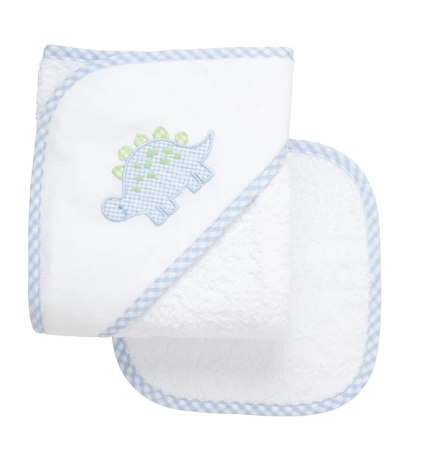 3 Marthas Appliqué Newborn Towel Set