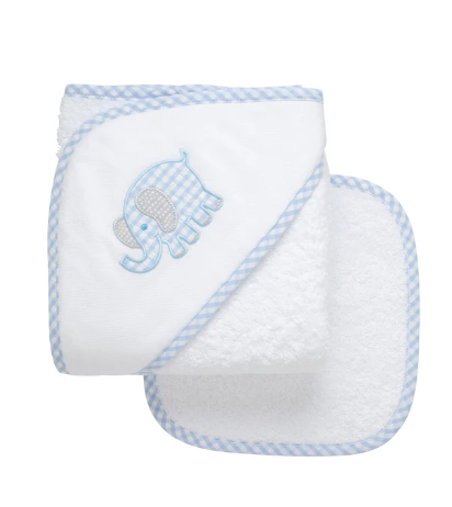 3 Marthas Appliqué Newborn Towel Set