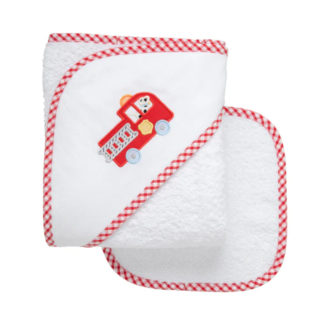 3 Marthas Appliqué Newborn Towel Set