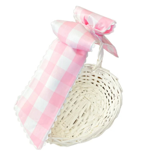 Buffalo Check Easter Basket Bow