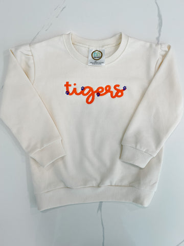 Tigers 3T Puff Sleeve Sweatshirt