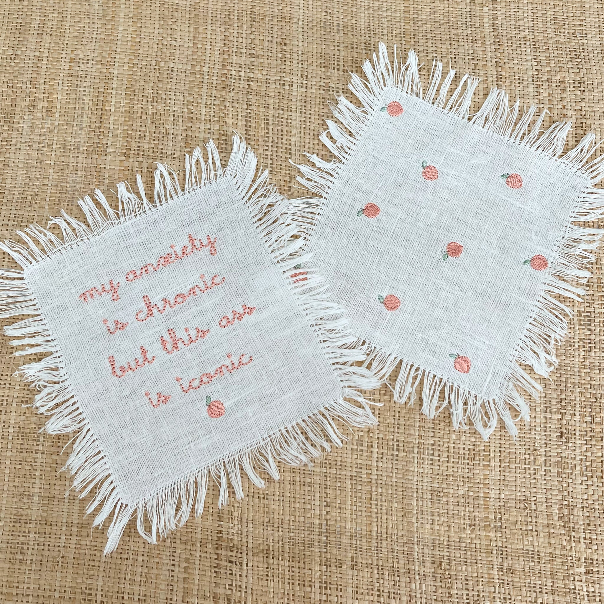 Custom Fringe Cocktail Napkins