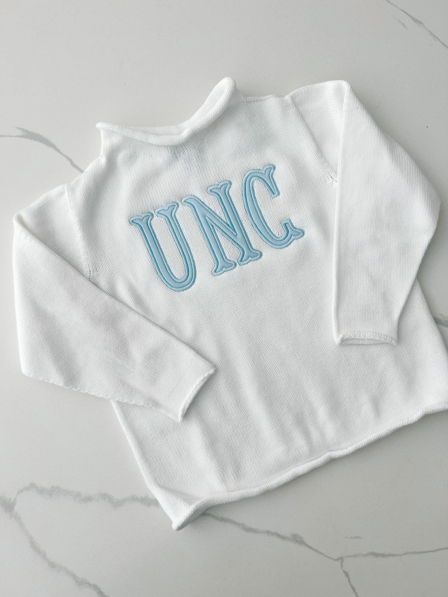 UNC appliqué roll neck sweater 3T