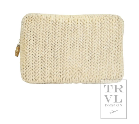 TRVL Big Glam Bag in Straw