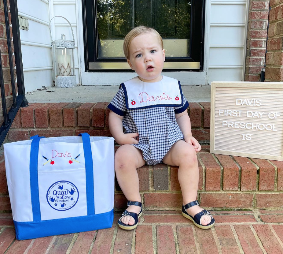 Monogram My Preschool Tote