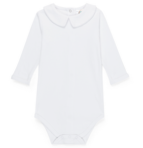 Unisex Long Sleeve Peter Pan Collar Bodysuit