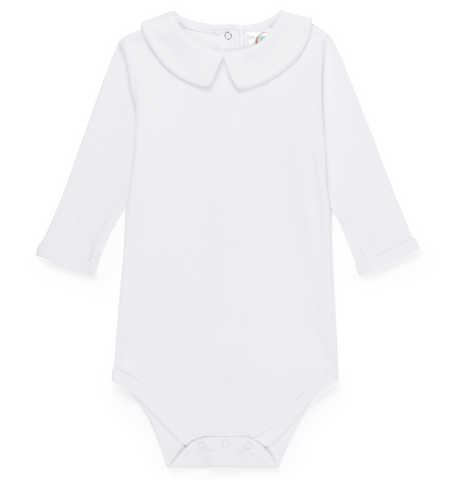 Unisex Long Sleeve Peter Pan Collar Bodysuit