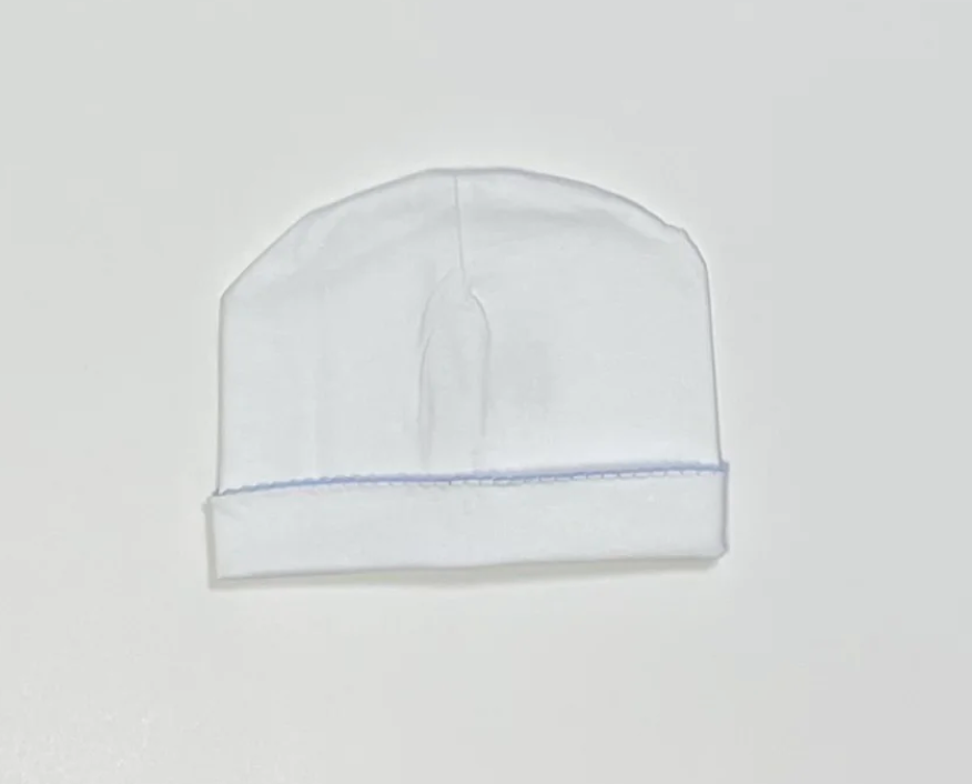 Blue Picot Trim Cap