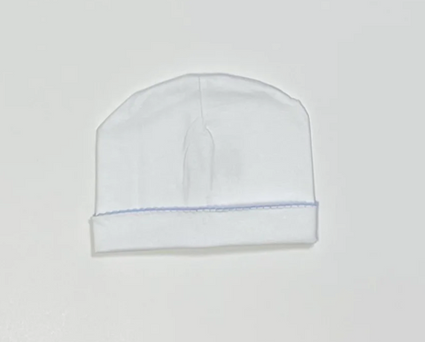 Blue Picot Trim Cap