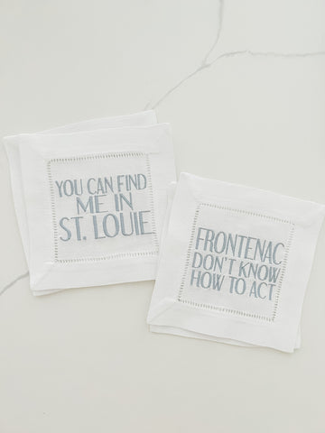 Meet Me In St. Louis Cocktail Napkin Set of 4