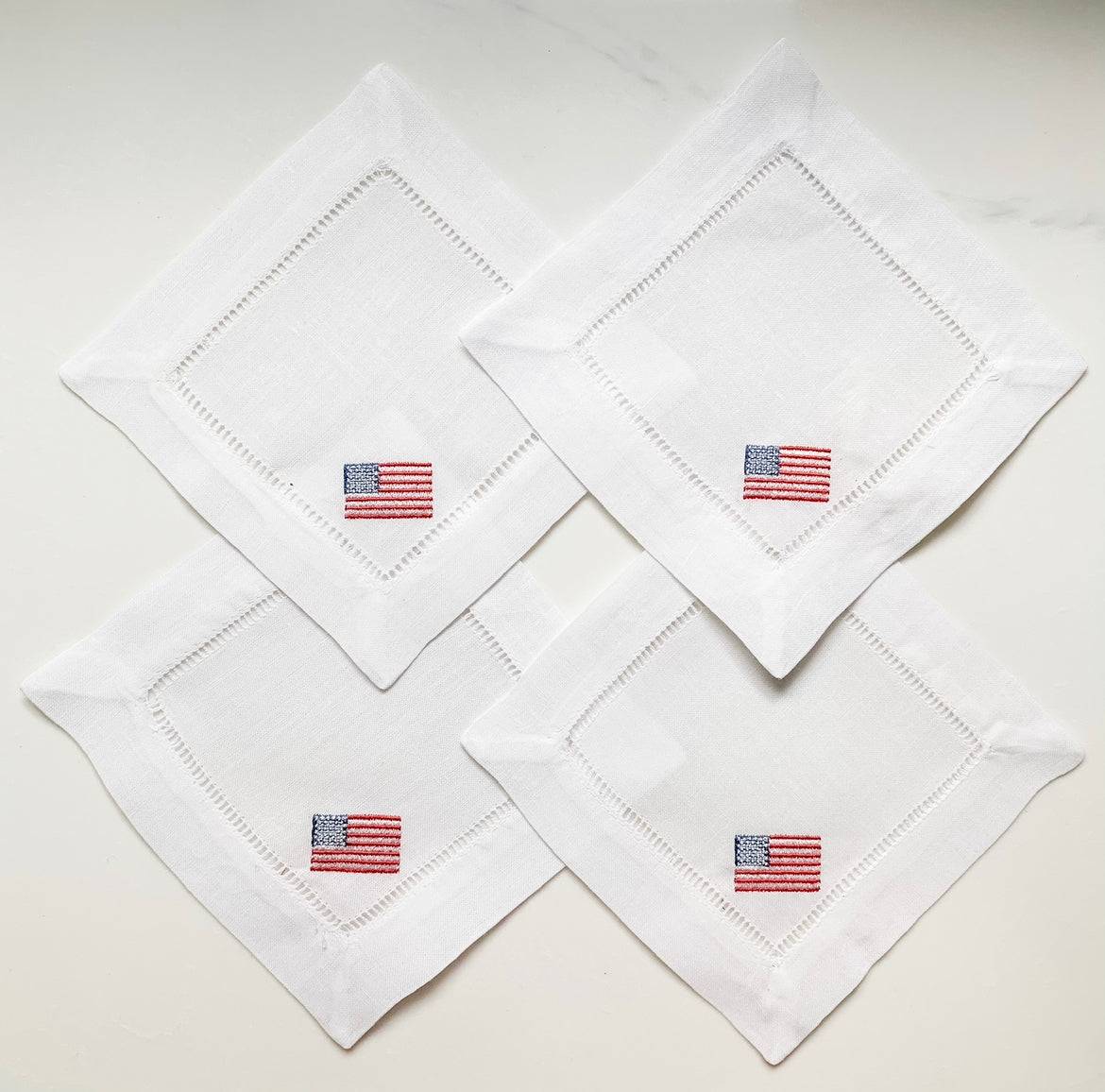 American Flag Cocktail Napkins